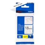 De Brother TZE-SE4 is een duurzame TZ-tape van 1,8 cm breed en 8 meter lang, geschikt voor veel Brother P-touch