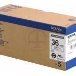 De Brother HGE261V5 is een handige labeltape van 3,6 cm breed en 8 meter lang, speciaal geschikt voor Brother P-touch