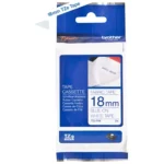 Brother TZE-FA4 is een praktische TZe-tape met blauw op wit voor scherpe, goed leesbare labels. Met een breedte van 1,8