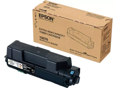 De Epson Extra High Capacity Toner Cartridge Black levert tot 13.300 pagina’s in scherpe, zwarte afdrukken en is ideaal voor