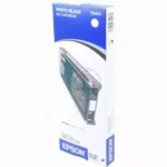 De Epson inktpatroon Photo Black T614100 220 ml levert scherpe, diepe zwarttinten en is ideaal voor professionele afdrukken met de