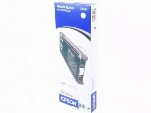 De Epson inktpatroon Photo Black T614100 220 ml levert scherpe, diepe zwarttinten en is ideaal voor professionele afdrukken met de