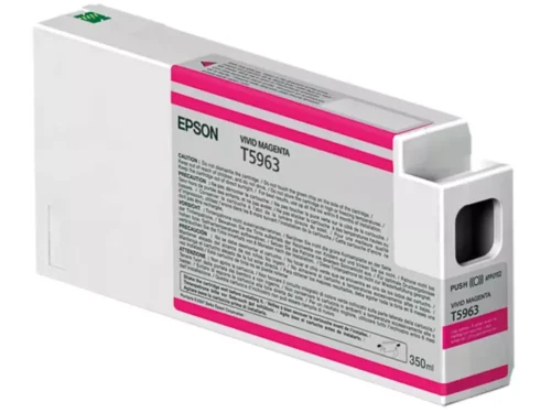 De Epson inktpatroon Vivid Magenta T596300 UltraChrome HDR 350 ml levert levendige magenta prints met pigmentinkt van hoge kwaliteit. Deze