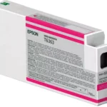 De Epson inktpatroon Vivid Magenta T636300 UltraChrome HDR 700 ml levert levendige, nauwkeurige magentatinten met pigmentinkt voor professionele afdrukken. Deze