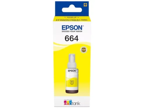 De Epson 664 EcoTank inktfles geel zorgt voor heldere, betrouwbare afdrukken en is compatibel met een breed scala aan Epson
