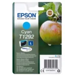 De Epson T1292 Appel DURABrite Ultra cyaan inktcartridge levert betrouwbare afdrukken met een opbrengst van circa 474 pagina’s. Deze losse