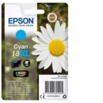 De Epson Daisy 18XL Madeliefje Claria Home afzonderlijke cyaan inkt levert heldere cyaankleuren en gaat tot 450 pagina’s mee. Deze