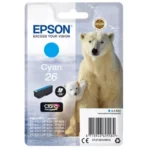 De Epson Polar bear 26 Ijsbeer Claria Premium cyaan inktcartridge zorgt voor levendige kleurafdrukken en levert tot 300 pagina’s per