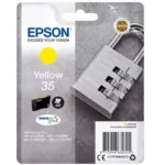 De Epson DURABrite Ultra gele inktcartridge levert scherpe, duurzame afdrukken en is ideaal voor wie betrouwbare kwaliteit zoekt voor dagelijks