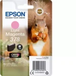 De Epson Squirrel 378 lichtmagenta inktcartridge levert heldere, levendige fotokleuren en is ideaal voor wie scherpe afdrukken wil maken. Met