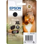 De Epson Squirrel 378XL zwarte inktcartridge levert scherpe, duurzame afdrukken met een hoge opbrengst tot 500 pagina’s. Deze Epson Squirrel