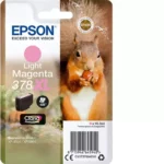 De Epson Squirrel 378XL lichtmagenta-inkt is een high-yield cartridge voor haarscherpe, levendige fotoprints met een opbrengst tot 830 pagina’s. Dankzij