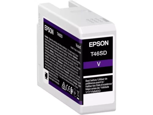 Epson UltraChrome Pro is een hoogwaardige pigmentinkt voor de EPSON SureColor SC-P700, met een 25 ml cartridge in violet voor