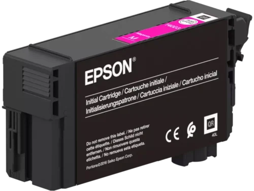 De Epson ULTRACHROME XD2 MAGENTA T40D340 50ML is een enkele verpakking met 50 ml magenta-inkt, speciaal ontworpen voor Epson SureColor