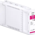 De Epson UltraChrome XD2 T41F340 magenta inktcartridge levert scherpe, betrouwbare afdrukken met een inhoud van 350 ml. Deze enkele verpakking