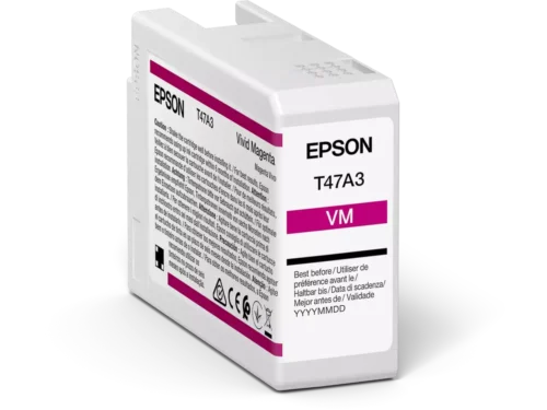 De Epson UltraChrome Pro10 magenta-inkcartridge levert betrouwbare kwaliteit met normaal rendement en een inhoud van 50 ml, ideaal voor heldere,