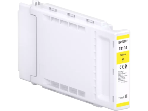 De Epson Singlepack UltraChrome XD2 T41R440 Yellow 110ml is een pigmentgebaseerde gele inktcartridge van 110 ml, ideaal voor scherpe en