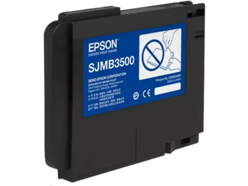 De Epson SJMB3500 maintenance box is een praktische en betrouwbare oplossing voor de ColorWorks C3500-serie en diverse compatibele Epson labelprinters.