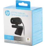 De HP 320 FHD-webcam levert haarscherpe Full HD-video in 1080p met 30 fps, ideaal voor heldere videogesprekken en online meetings.