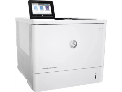 De HP LaserJet Enterprise M611dn is een snelle en betrouwbare laserprinter voor intensief zakelijk gebruik, met een printsnelheid van 61