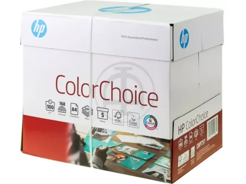 HP Color Choice 500/A4/210×297 is een betrouwbare keuze voor laser- en inkjetprinten, met 500 vellen per pak in A4-formaat. Dankzij