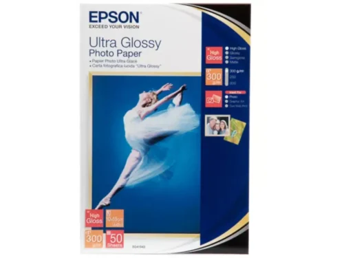 Epson Ultra Glossy Photo Paper zorgt voor haarscherpe foto’s met een prachtige ultra glans en een professioneel resultaat. Dit fotopapier