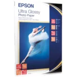 De Epson Ultra Glossy Photo Paper A4 met 15 vellen zorgt voor haarscherpe foto’s met een schitterende ultra glans en