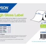 De Epson High Gloss Label is een zelfklevend doorlopend etiket op rol van 51 mm x 33 m, ideaal voor