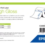 De Epson High Gloss Label is een zelfklevend printerlabel in rolvorm met een formaat van 102 x 152 mm, ideaal