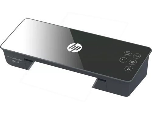 De HP Pro Laminator 600 A4 is een snelle warme lamineermachine die documenten tot 23 cm breed netjes en professioneel