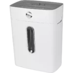 De HP OneShred 8CC is een compacte papierversnipperaar met deeltjesversnippering, een werkbreedte van 22 cm en snijdt documenten tot 5