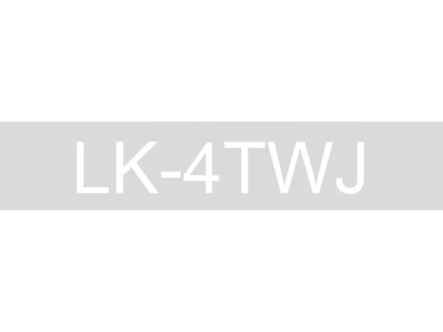 De Epson Matte Tape Clear/White 12mm (8m) LK-4TWJ is een duurzame matte labeltape met zwarte en transparante afwerking, ideaal voor